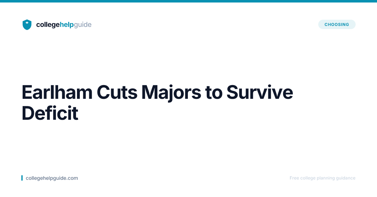 Earlham College Major Cuts: What to Know