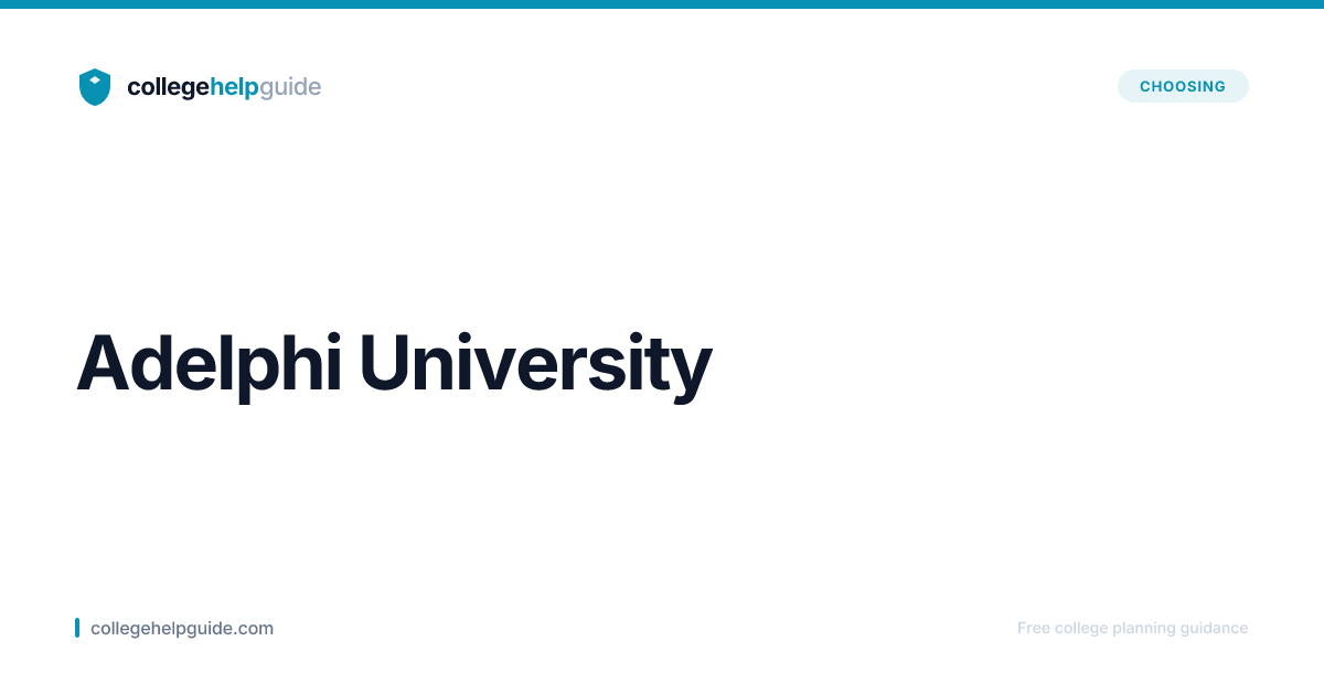 Adelphi University | Cost & Admissions | CollegeHelpGuide