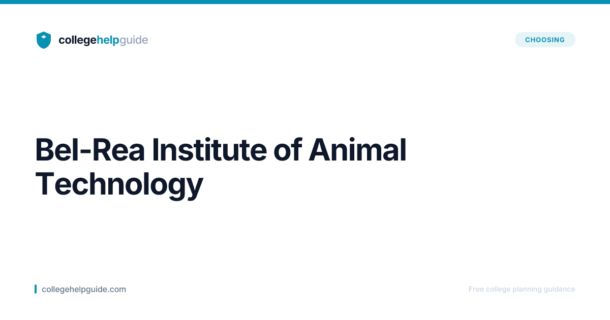 Bel-Rea Institute of Animal Technology | CollegeHelpGuide
