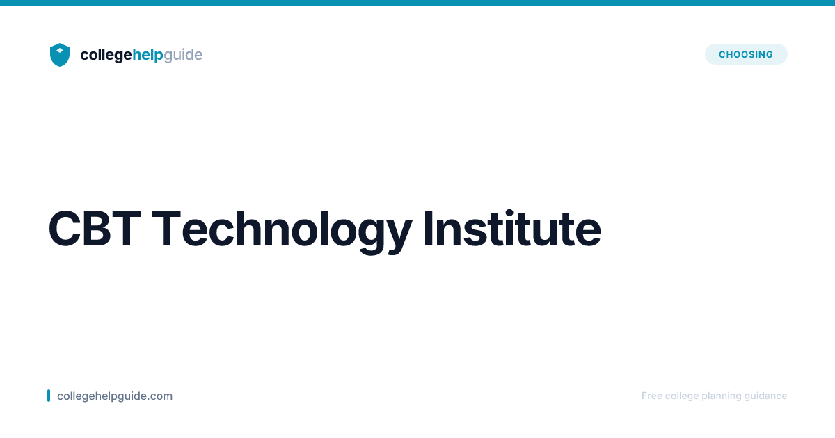 CBT Technology Institute | CollegeHelpGuide