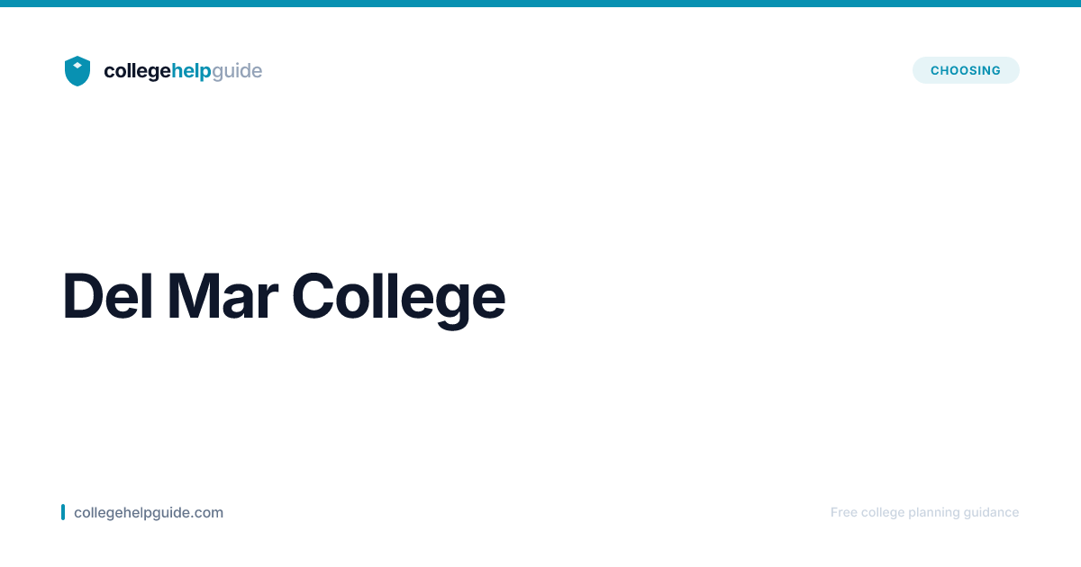 Del Mar College | Cost & Admissions | CollegeHelpGuide