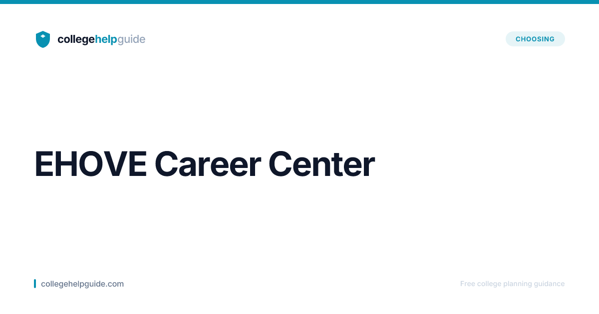 EHOVE Career Center | Cost & Admissions | CollegeHelpGuide
