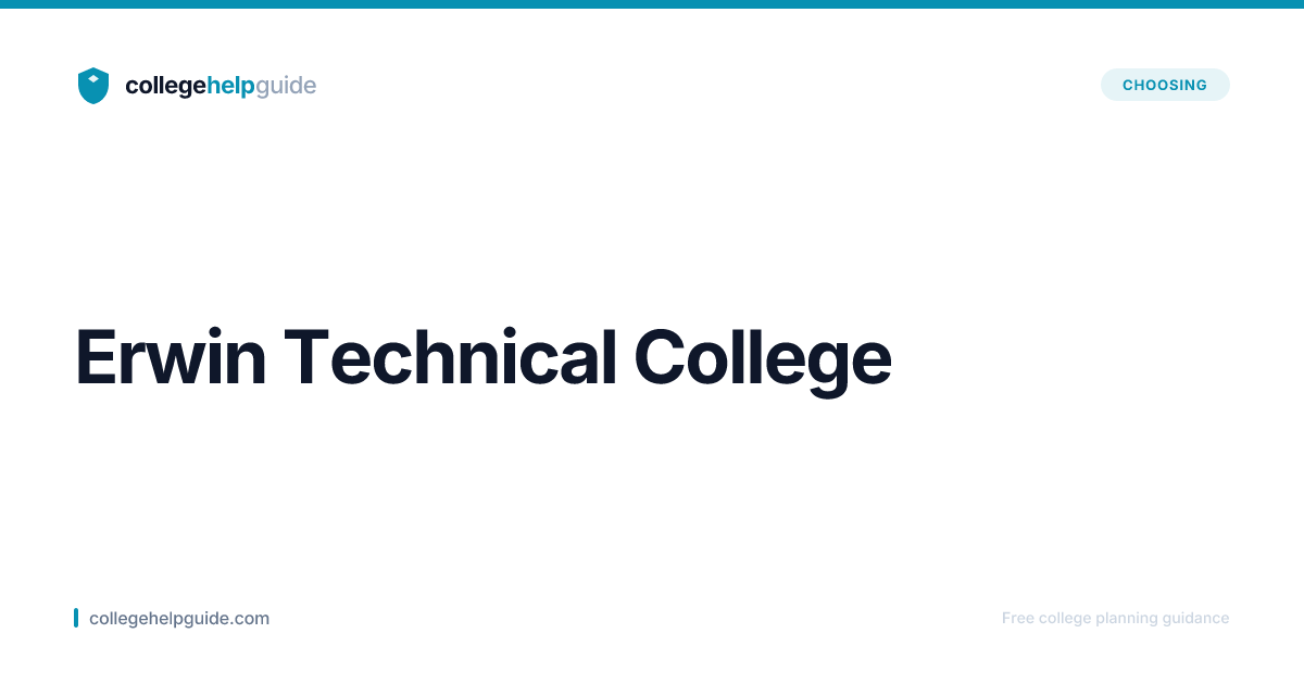 Erwin Technical College | CollegeHelpGuide