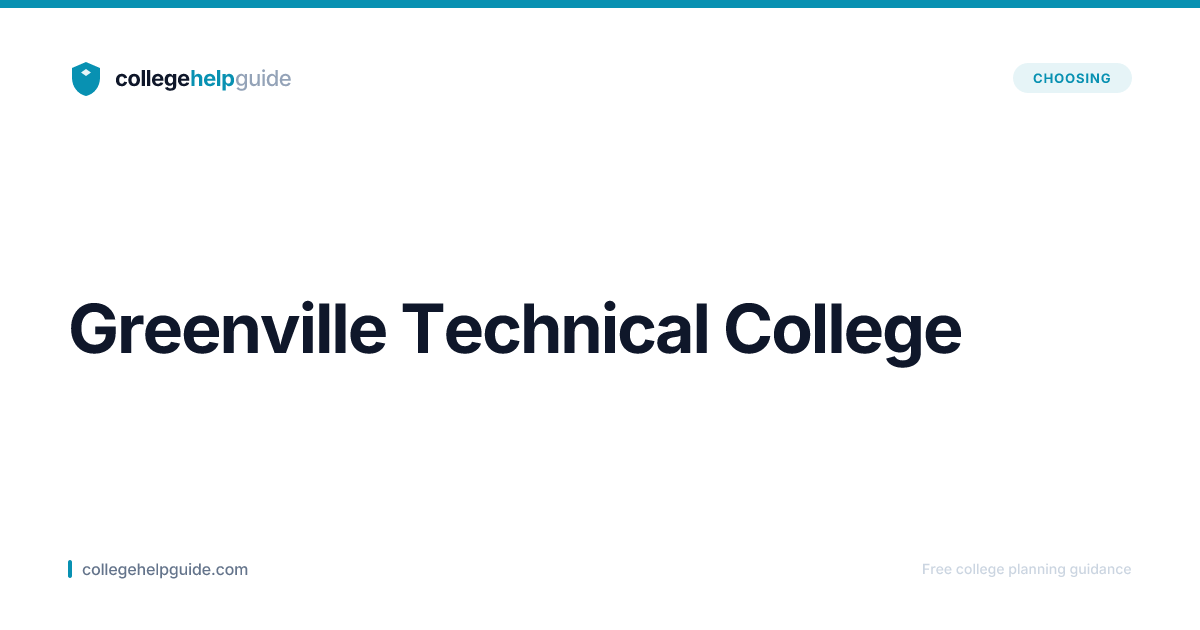 Greenville Technical College | CollegeHelpGuide