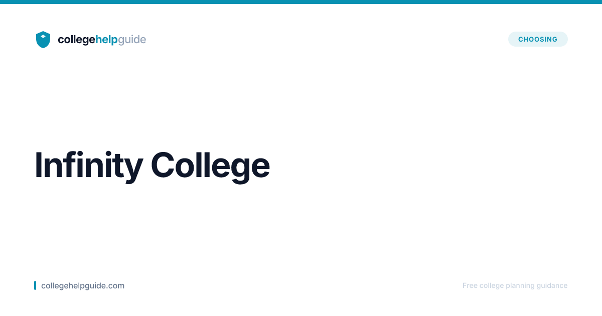 Infinity College | Cost & Admissions | CollegeHelpGuide