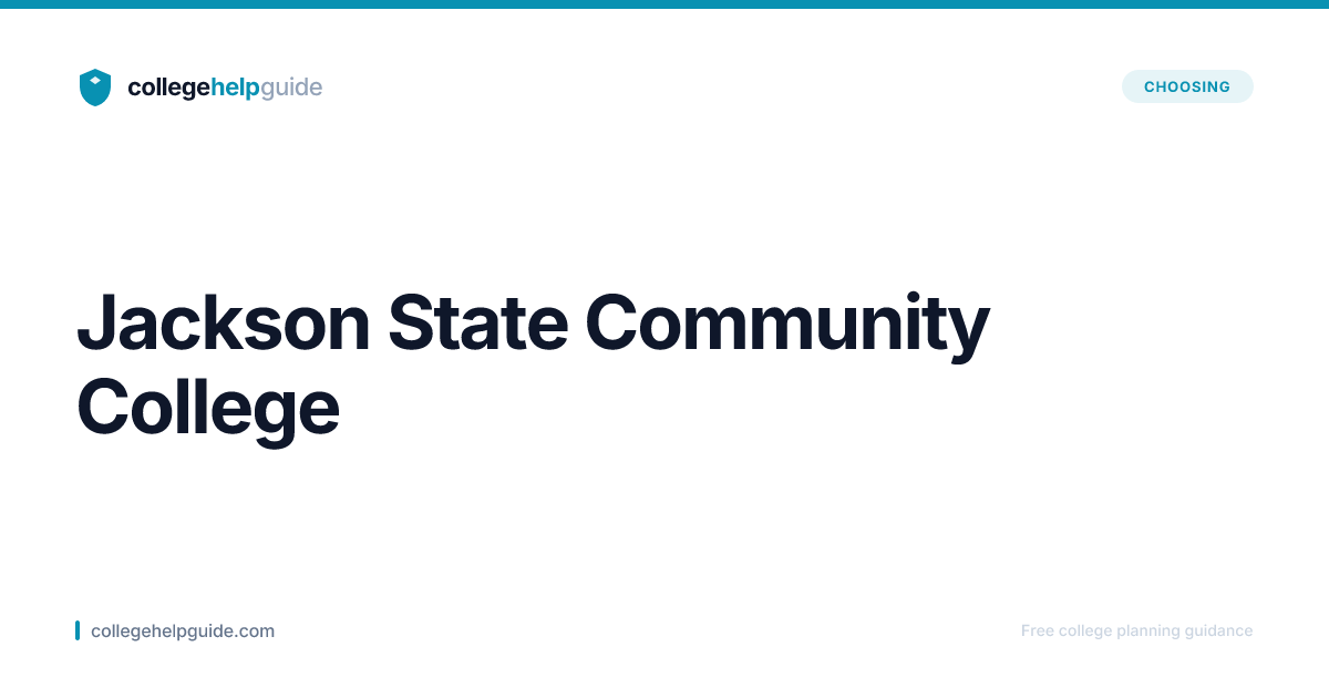 Jackson State Community College | CollegeHelpGuide