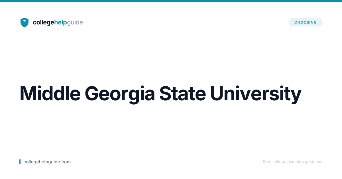 Middle Georgia State University | CollegeHelpGuide