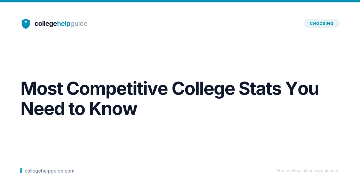 Most Competitive College Stats You Need to Know | CHG