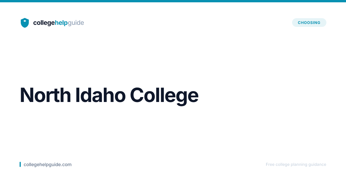 North Idaho College | Cost & Admissions | CollegeHelpGuide