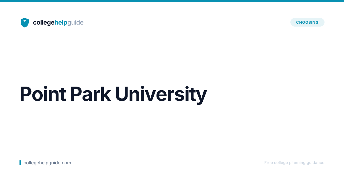 Point Park University | Cost & Admissions | CollegeHelpGuide