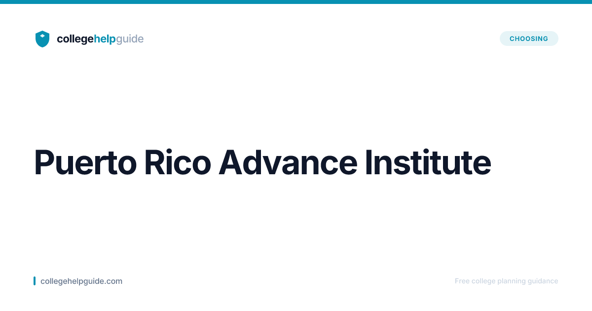 Puerto Rico Advance Institute | CollegeHelpGuide