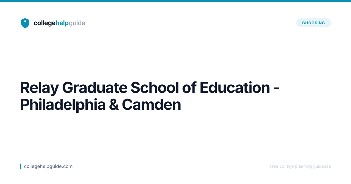 Relay Gradu... (Philadelphia & Camden) | CollegeHelpGuide