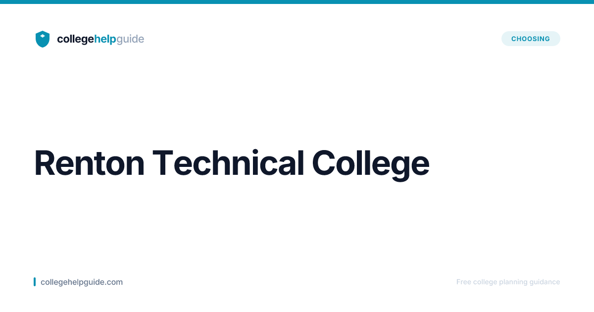 Renton Technical College | CollegeHelpGuide