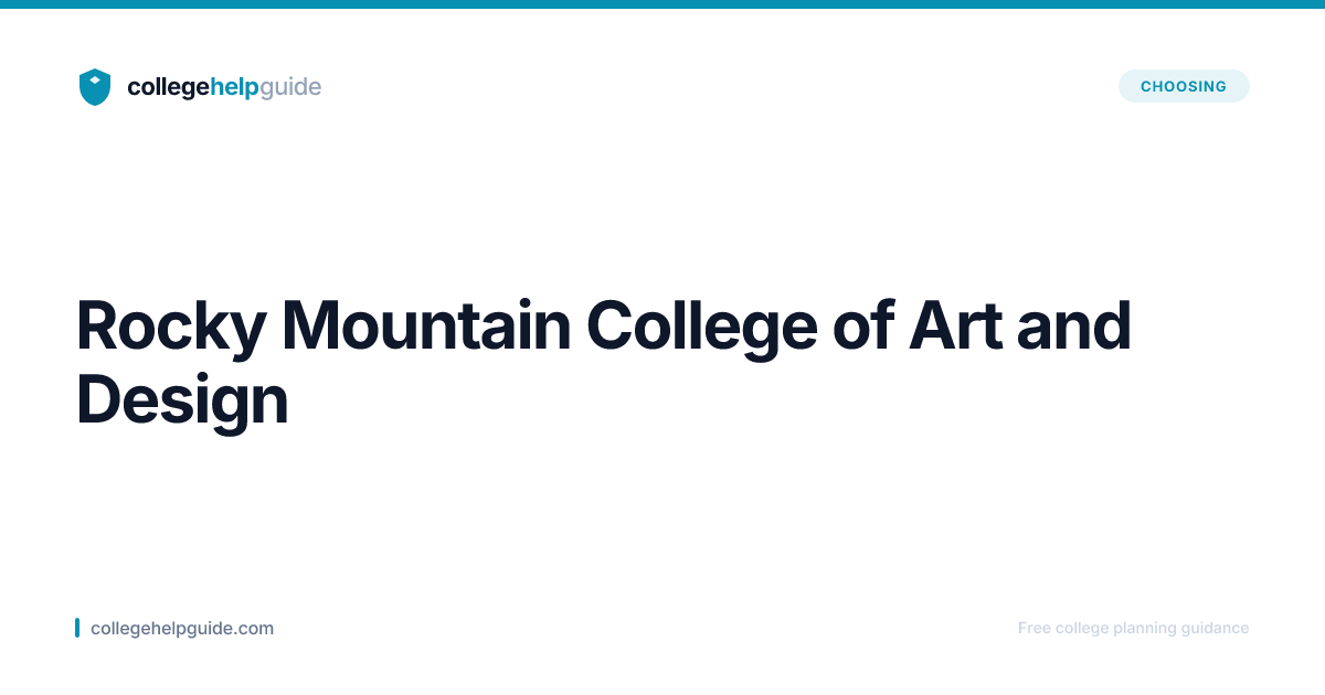 Rocky Mountain College of Art and Design | CollegeHelpGuide