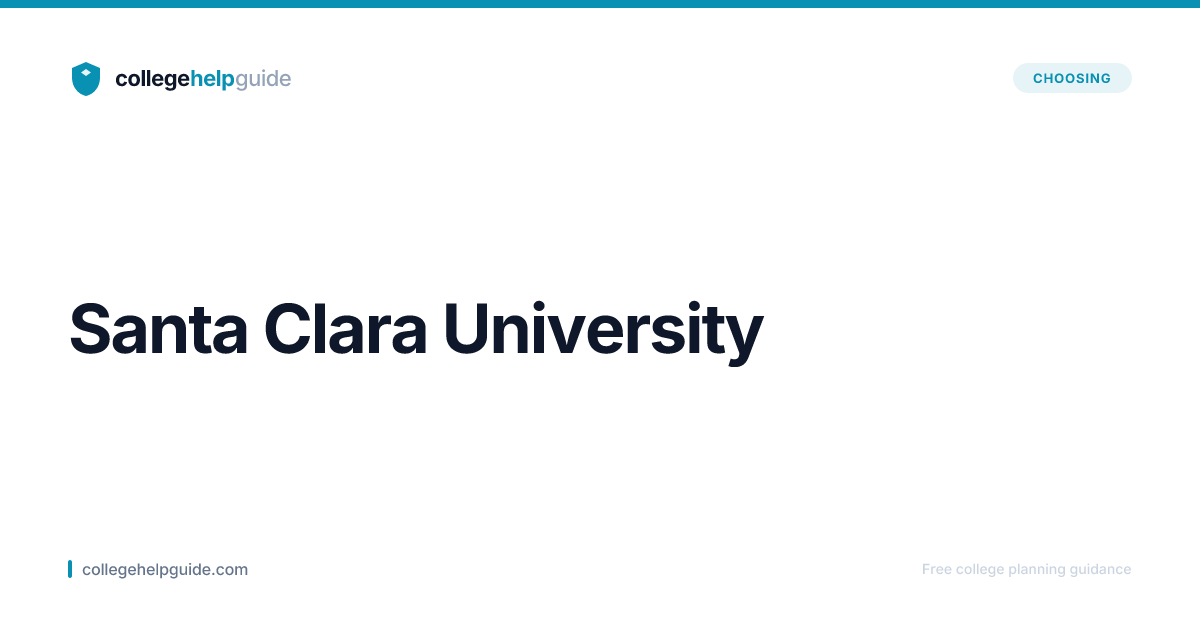 Santa Clara University Acceptance Rate | CollegeHelpGuide