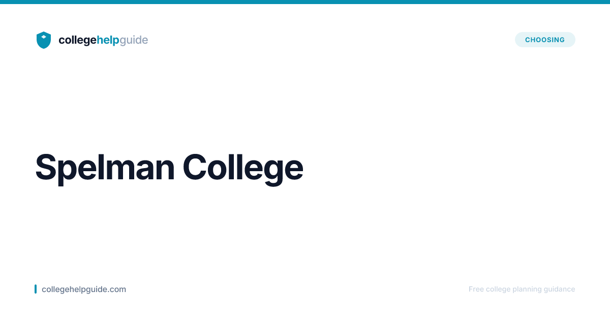 Spelman College Acceptance Rate | CollegeHelpGuide