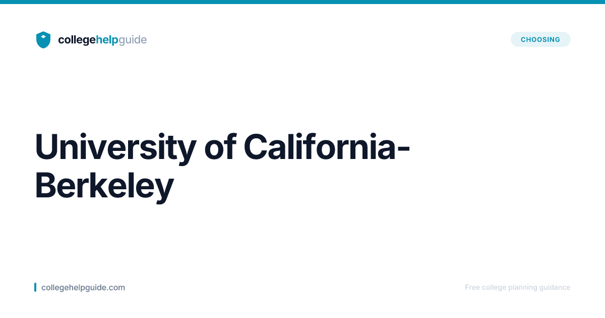 University of California-Berkeley Acceptance Rate | CollegeHelpGuide