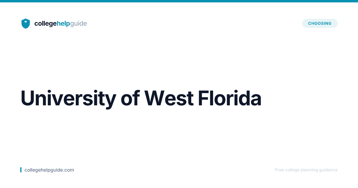 University of West Florida | CollegeHelpGuide