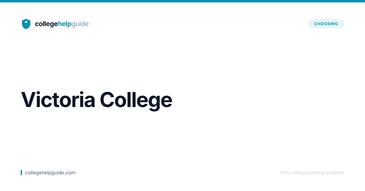 Victoria College | Cost & Admissions | CollegeHelpGuide