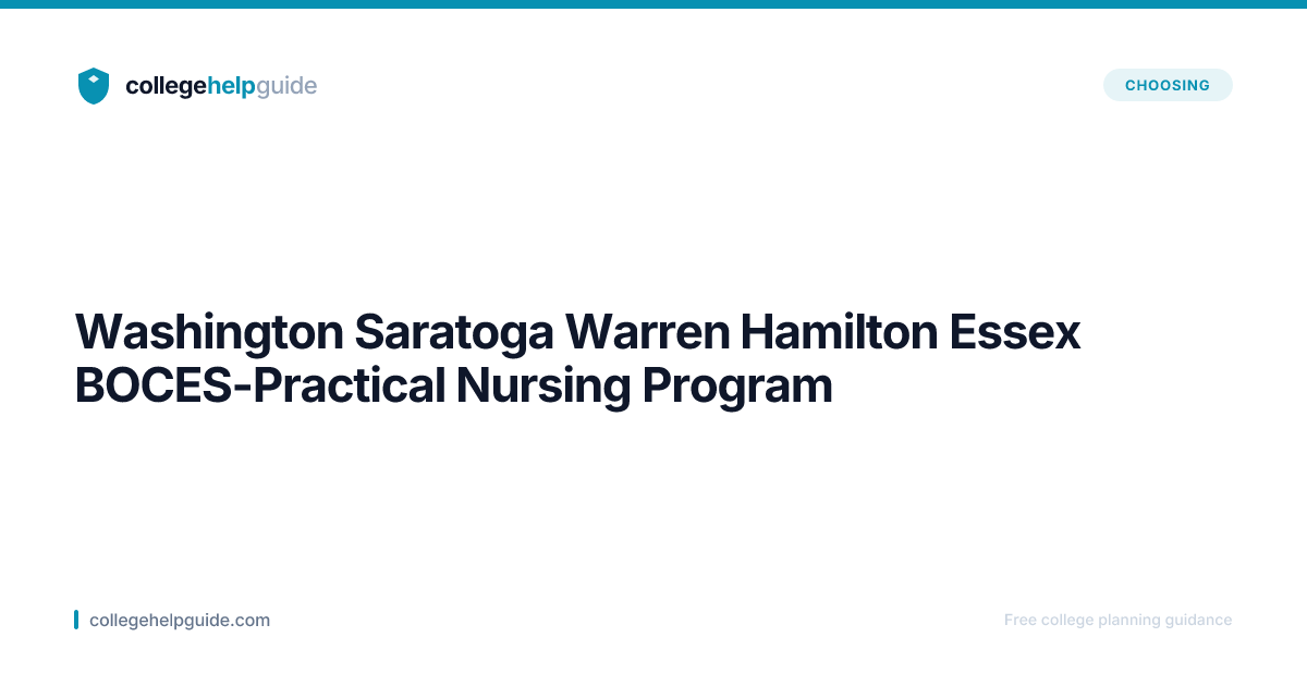 Washington Saratoga Warren Hamilton Ess... | CollegeHelpGuide
