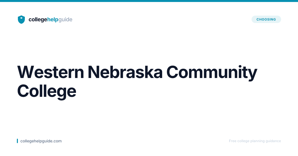 Western Nebraska Community College | CollegeHelpGuide