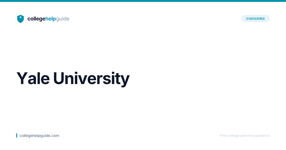 Yale University Acceptance Rate | CollegeHelpGuide