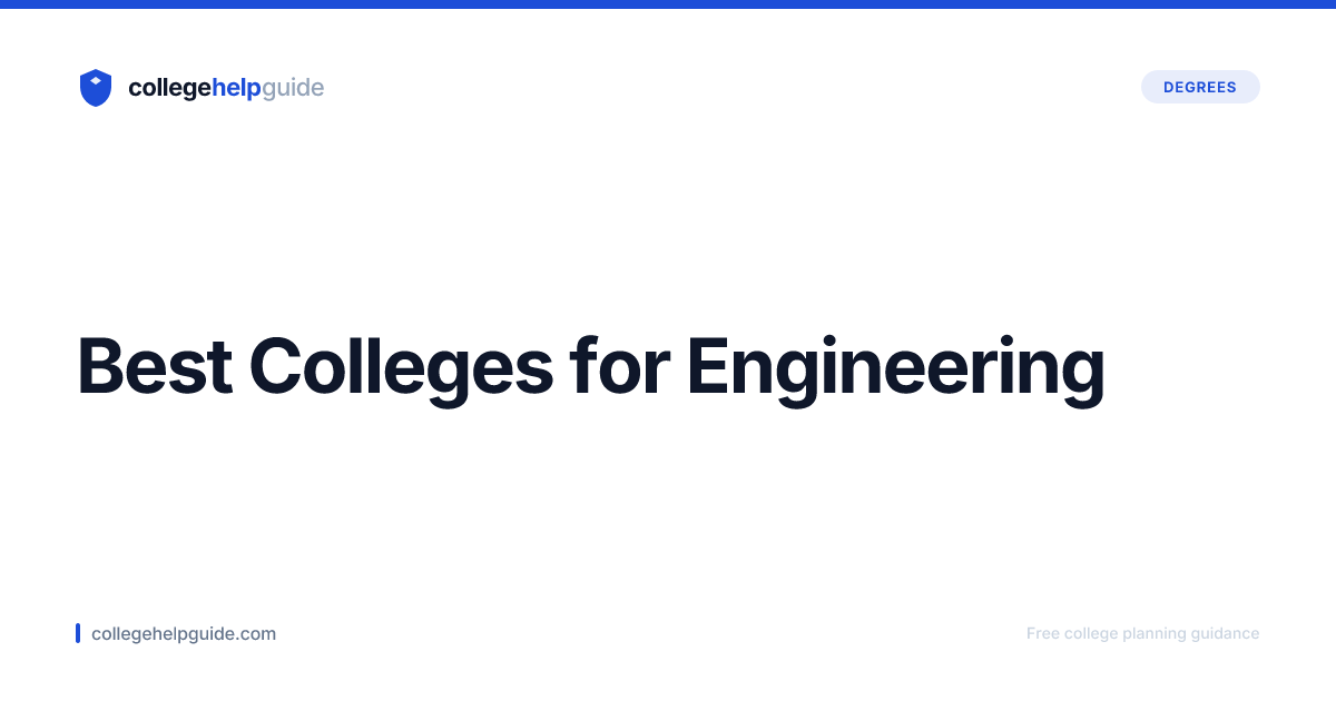 Best Colleges for Engineering | CollegeHelpGuide