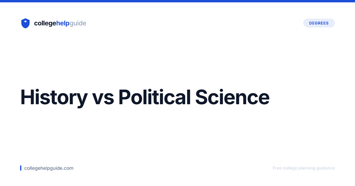 History vs Political Science | CollegeHelpGuide