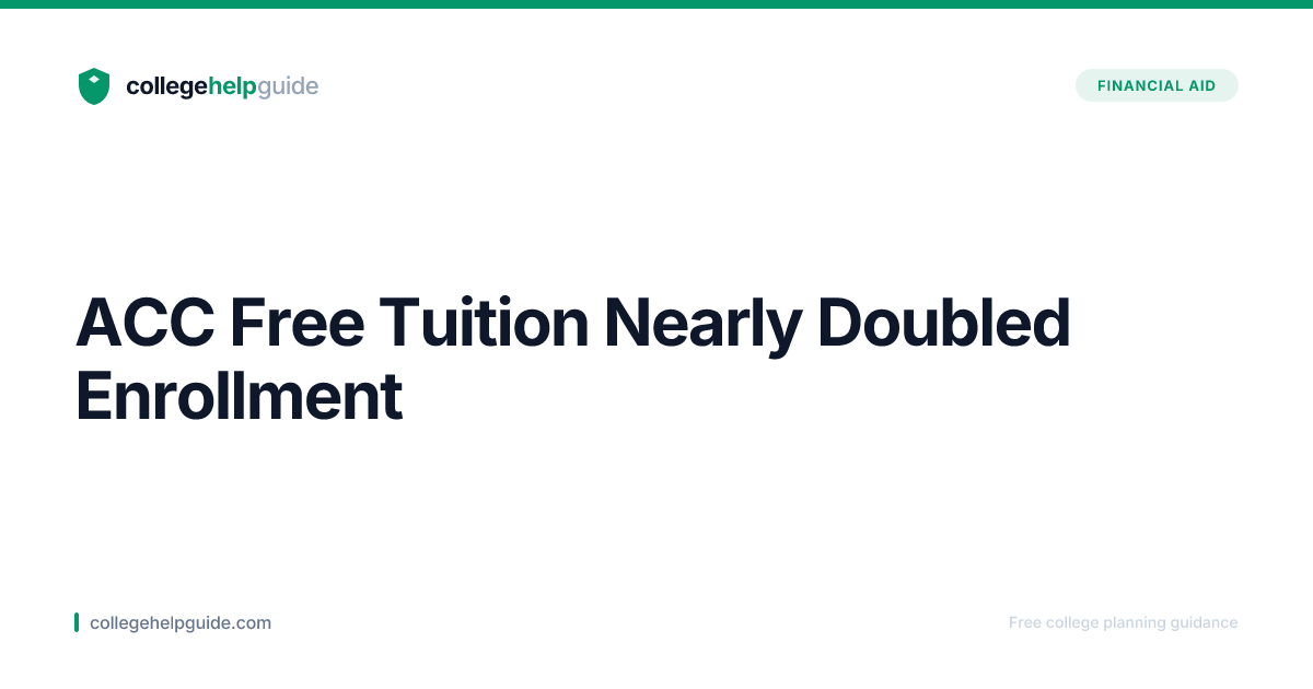 Austin CC Free Tuition: 2026 Results