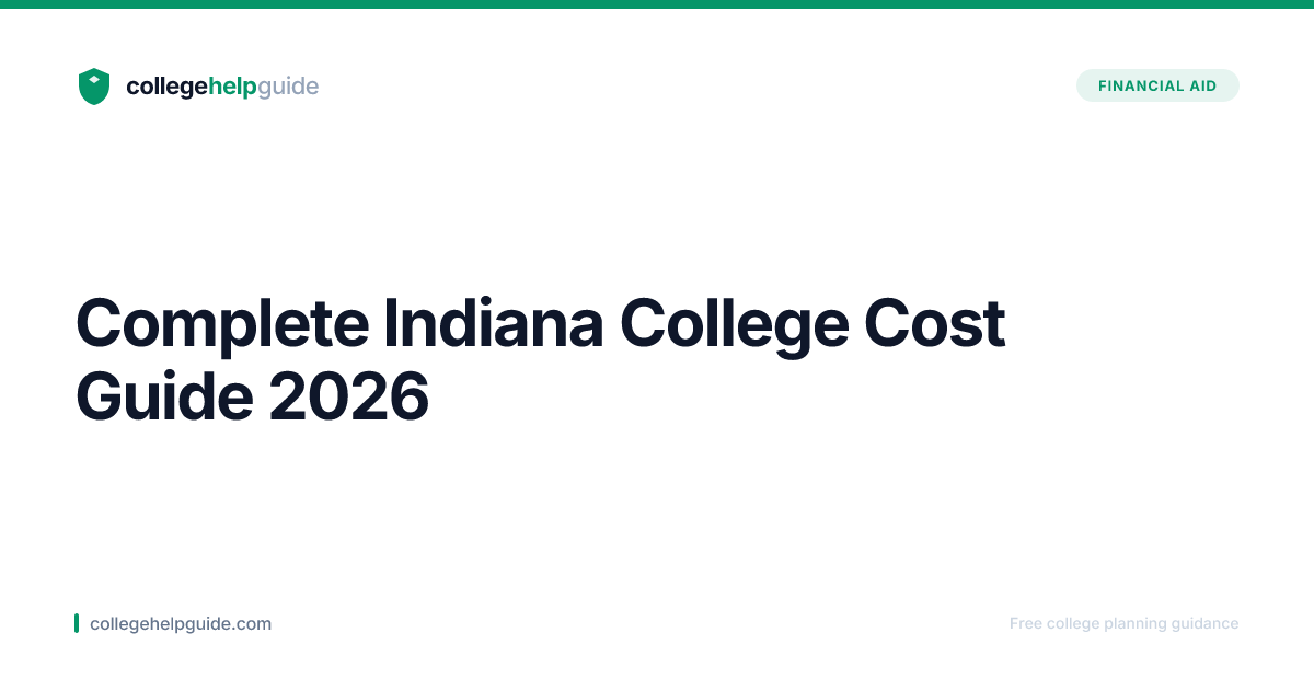 Complete Indiana College Cost Guide 2026 | CollegeHelpGuide