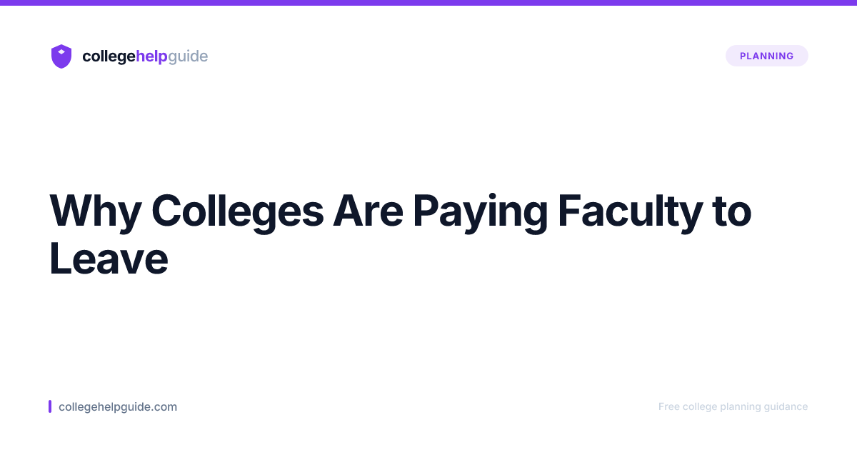 College Faculty Buyouts: What It Means