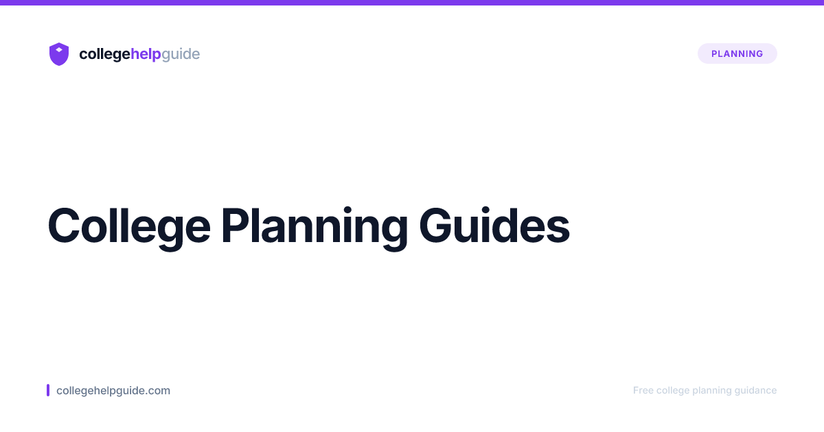 College Planning Guides | CollegeHelpGuide