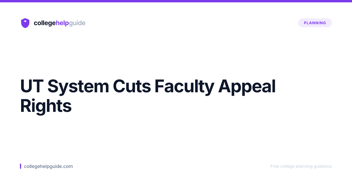 UT System Regents Vote to Eliminate Faculty Appeals for Program Cuts ...
