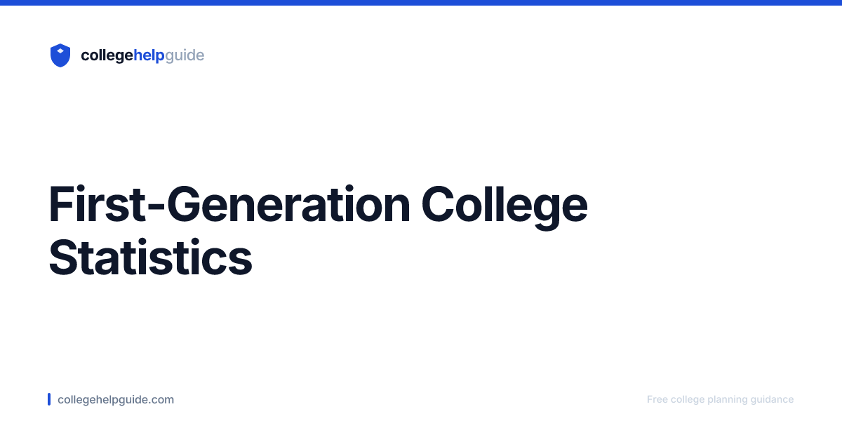 First-Generation College Student Statistics (2026) | CollegeHelpGuide